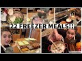 I made 22 Freezer Meals in 4.5 Hours!! YOU CAN DO THIS TOO!