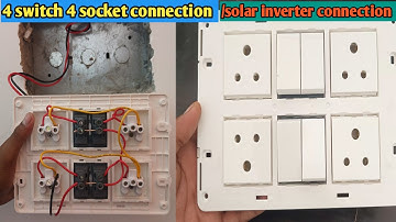 4 switch 4 socket wiring connection|12 model switch board connection|switch board wiring kaise karen