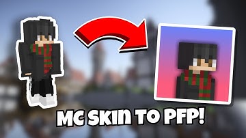 How To Make Profile Picture Using Minecraft Skin!
