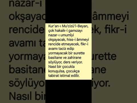 Kur'an herkesin seviyesine göre konuşur!