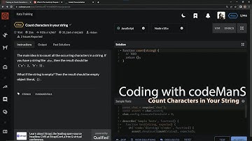 Learn Javascript | Codewars 6 kyu Season 2 - Count Characters in Your String