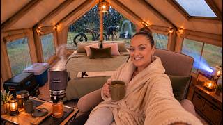 Our LUXURY Camping Setup Is Getting RIDICULOUS… How Fast Can We Build It?