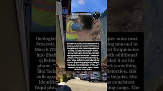 Geologists surveying a closed copper mine near Prescott, Arizona noticed something unusual