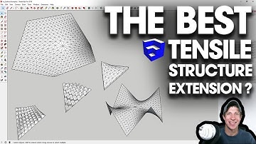 THE BEST TENSILE STRUCTURE EXTENSION for SketchUp? Checking Out nz_Surface!