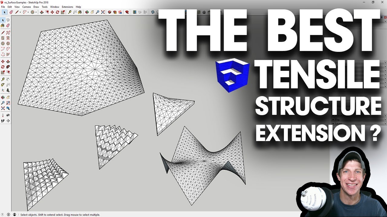 Tensile Structure Design CAD File - Cadbull