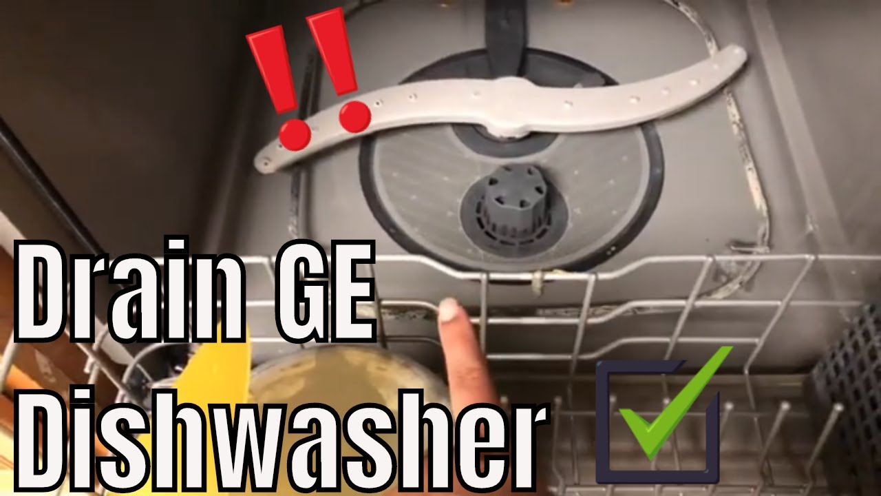 How To Drain Your Ge Dishwasher Youtube