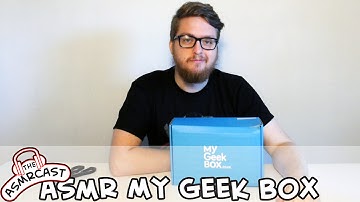 ASMR Unboxing My Geek Box January 2016 - (Binaural 3D) Monthly Mystery Box Review