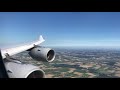 Businessclass Lufthansa A340-600 landing at Munich (MUC)
