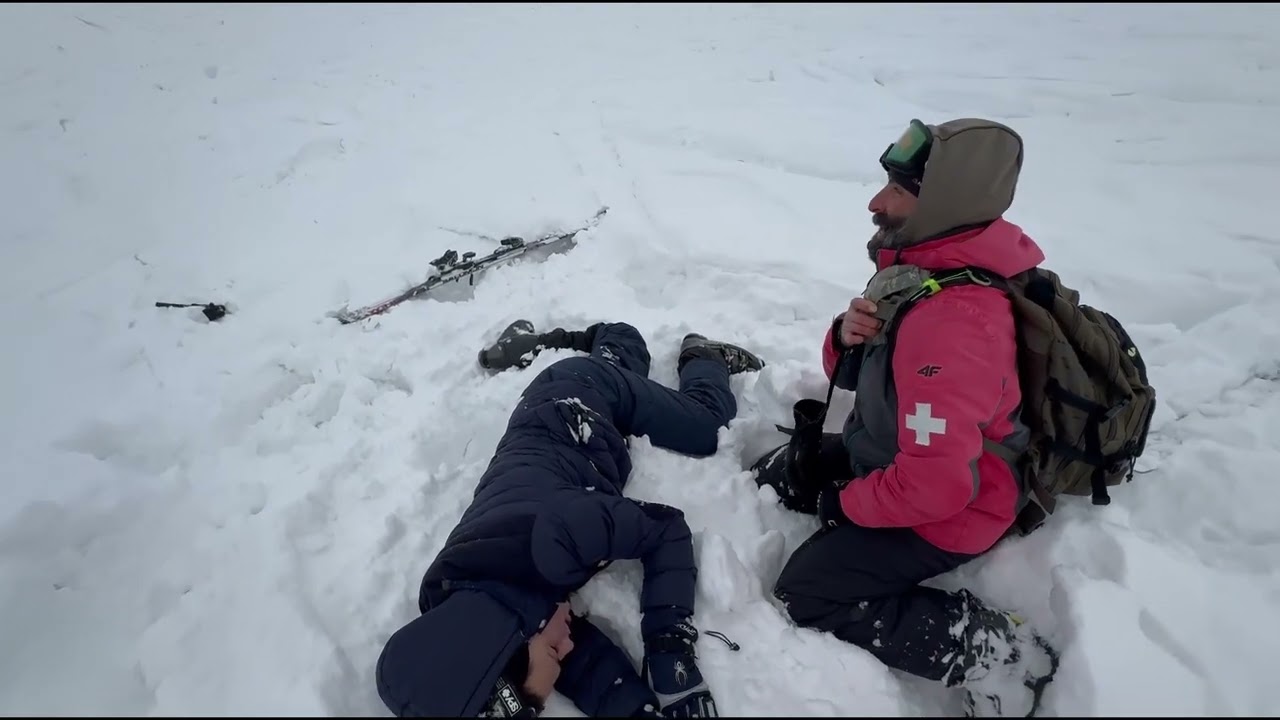 Ski Rescue in Gudauri 🆘 | Помощь на склоне: вызвал спасателей в горах