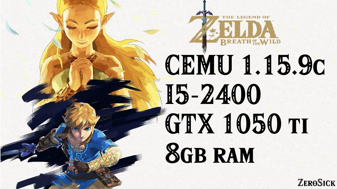 Zelda Breath of the Wild CEMU - GTX 1050 ti - i3 8100 - i5 8400 - G4560 -  1080p - 720p - Emulator 