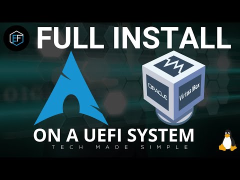 Arch Linux: full install on VirtualBox