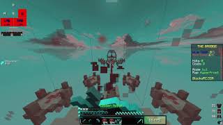 why did he quit after i spawn blocked LOL blocksmc bridge duels solo