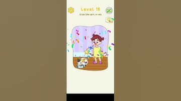 Displace Puzzle: Move one part || Level-18 || Give the girl a cat🐱