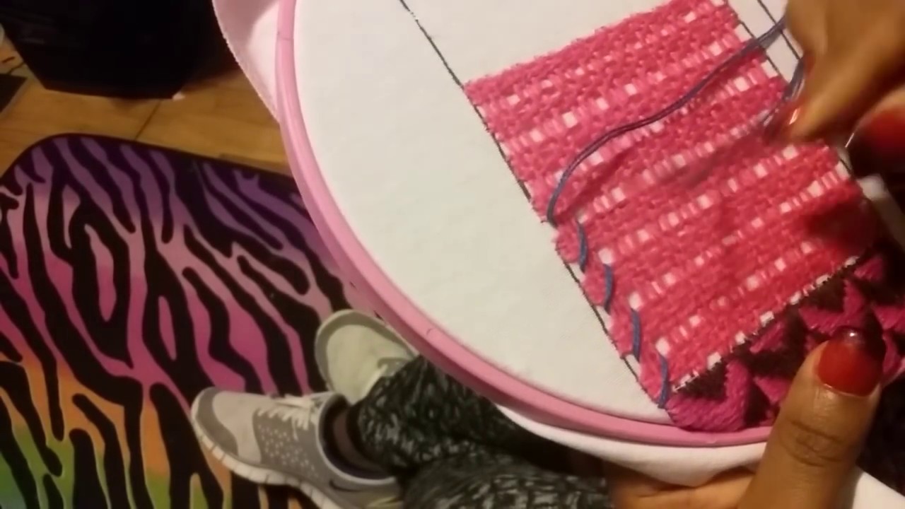 BORDADO FANTASIA CANASTA DE FRUTAS EQUIS Y ASTERISCOS