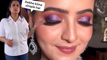 Parul Garg bride’s simple and beautiful EyeMakeup | Makeup by Parul Garg | Huda beauty