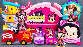 Satisfying with Unboxing Disney Mickey Mouse House Boat PlaySet | Minnie Car Toys Review ASMR
