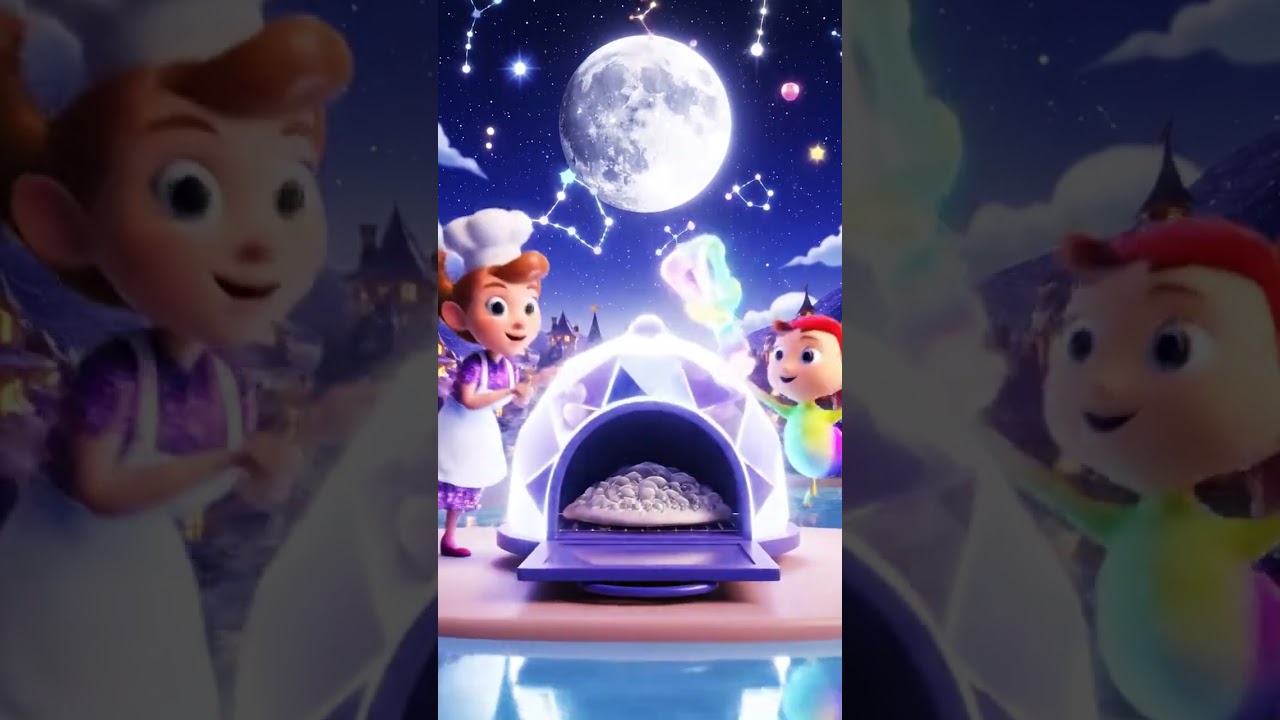 Moon-Light Marshmallow Mix! 🌙 A Magical Baking Story for Kids🌈 Bake with Harmony! | Kids Fun 2.0