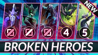 3 BROKEN HEROES EVERY ROLE (Updated!) - Climb Fast in 7.35b - Dota 2 Tier List Guide