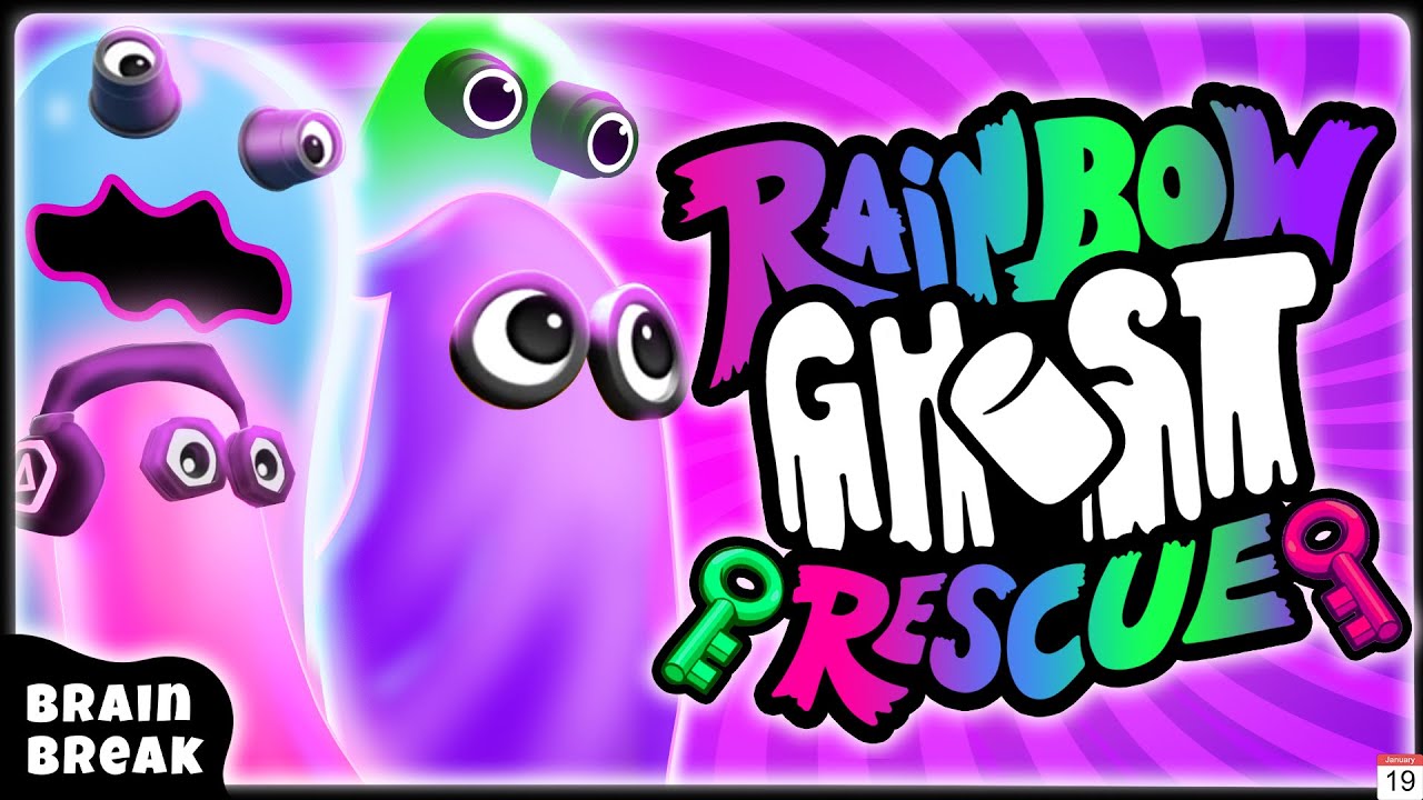 Rainbow Ghost Hunt Freeze Dance - Brain Break Party - Spooky Hunt - Danny Go Dance - Minions Chase