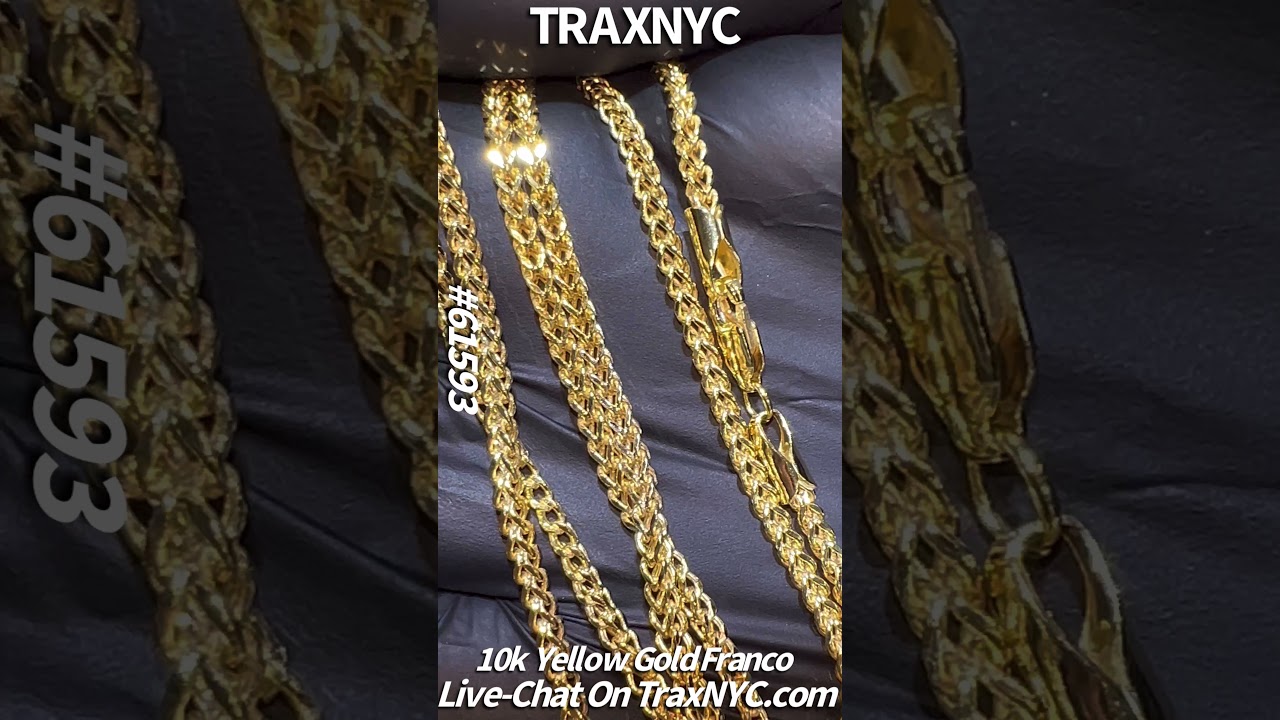 TraxNYC 10K Yellow Gold Franco Link Chain (