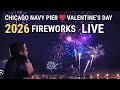 Chicago LIVE Valentine’s Day Navy Pier Fireworks (February 14, 2026) No Talking City Sounds 40°F