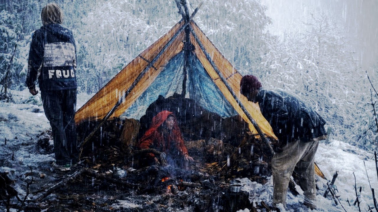 Inside Dolpa’s Coldest Region | A Family’s Real Experience Living in Nature, Caves & Tents🌧️🌧️🌧️