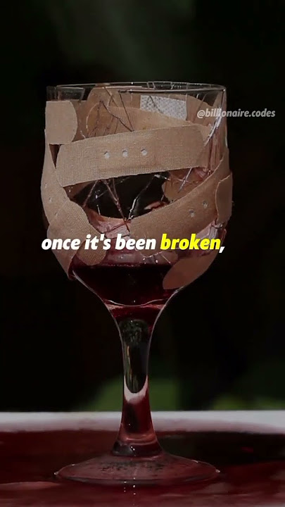 Kepercayaan Itu Seperti Gelas.#motivasi #kutipantentangkehidupan #pecah