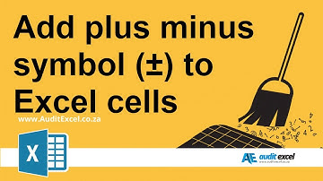 Plus Minus Symbol in Excel (±)