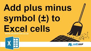 Plus Minus Symbol in Excel