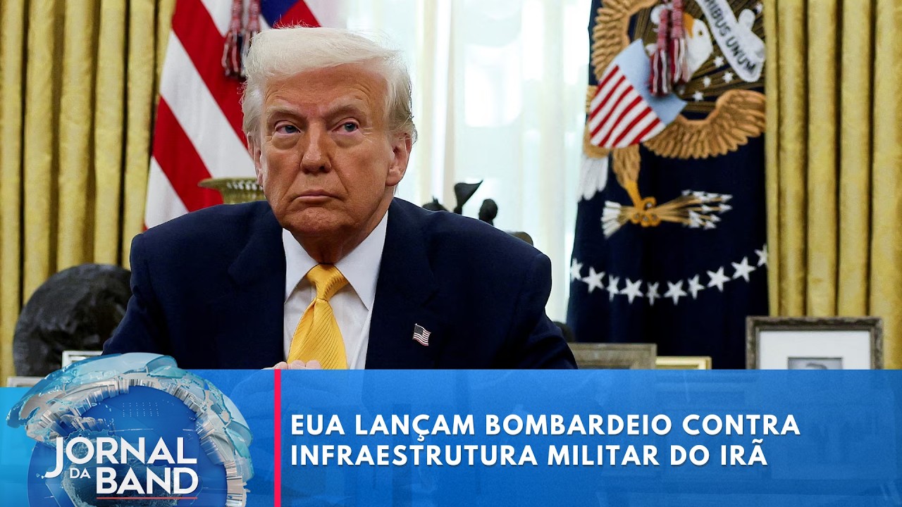 EUA lançam bombardeio contra infraestrutura militar do Irã | Jornal da Band