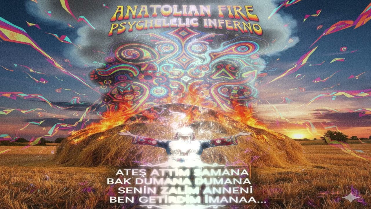 ✅Ateş Attım Samana - Anatolian Psychedelic Rock (Official Audio Art)