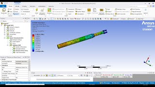 Stress Analysis of a Hydraulic Piston in Ansys | ANSYS Workbench Tutorial in English