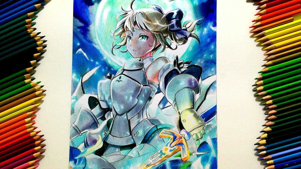 Drawing - Saber (Fate/Series)