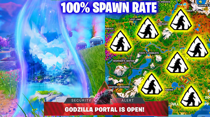 ِAll 7 Godzilla Portals Locations - How To Easily Become Godzilla in Fortnite