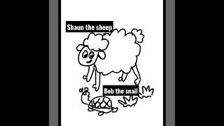 Shaun The Sheep. Doodle Art.