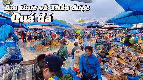 Chợ ẩm thực và thảo dược của người Mông Lào cai buông bán tại chợ bác hà #thangtaybac