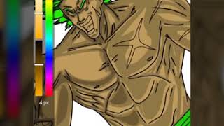 Dragon Ball Super Broly : Full Power Broly (my version)  time-lapse drawing screenshot 3