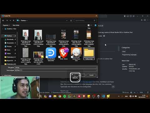 TUTORIAL VSCODE &  MEMBUAT APLIKASI PYTHON I/O SEDERHANA