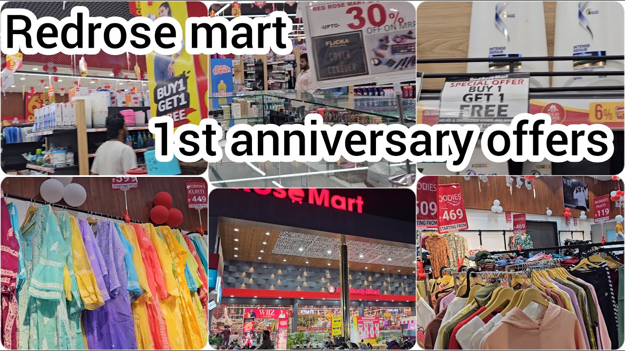 RED ROSE MART FALAKNUMA 1st Anniversary offers Redrosemart YouTube