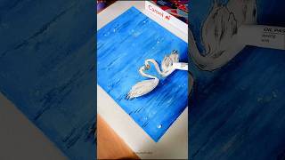 DRAWING SWANS||@canvasofvishall #canvasofvishal #swanart #artshorts#lovesketch#shortsart #art