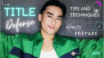 #CHUtorial: Research Title Defense Tips