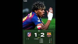Barcelona Revenge but eliminated by Atletico Madrid UCL QUARTER FINAL RETOUR