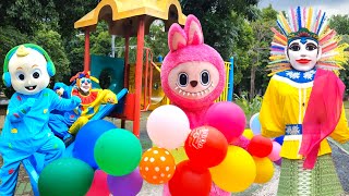 Download Lagu BALONKU ADA LIMA mix BECAK 🥳 ONDEL ONDEL feat BADUT LABUBU JOGET SELAMAT ULANG TAHUN MP3