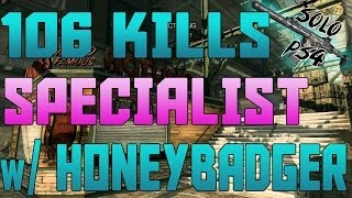 *SOLO* "100+ KILLS SPECIALIST" ON PS4! (CoD Ghosts Multiplayer Gameplay)