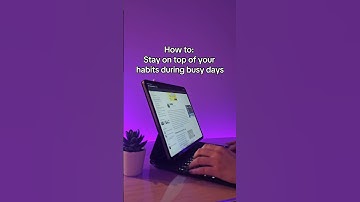 How to: stay on top of your habits during busy days ✅ #notion #notiontips ♥ MAYCLO