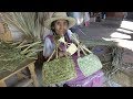 Mujer de 91 años que sigue trabajando la artesanía en palma #HagámosloViral