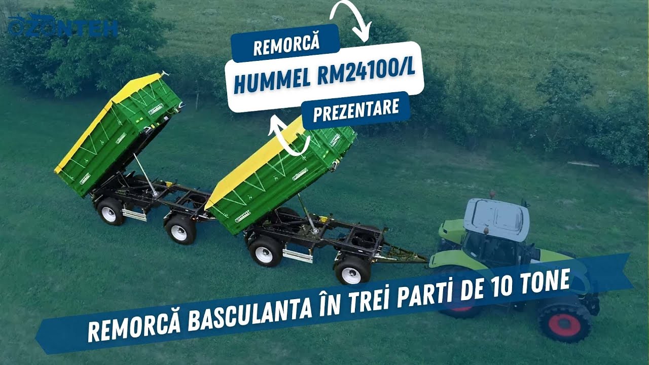 Remorcă Hummel basculanta doar in spate de 10 tone model: RM24100/L