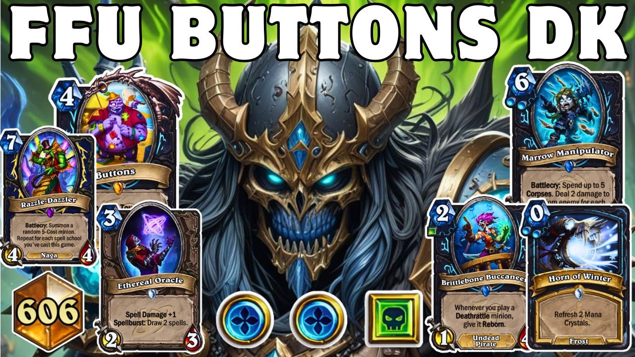 Much Better WITHOUT Helya - Best FFU Buttons "Frost" Death Knight to Climb Legend - Hearthstone 31.2