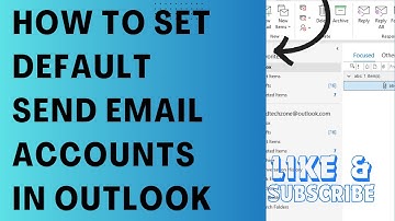How To Set Default Send Email Accounts In Outlook