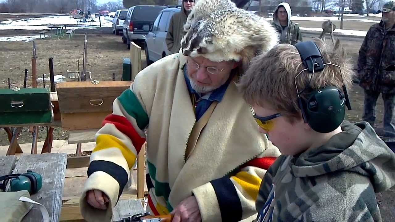 Benjamin shooting "Badger's" deer gun. YouTube